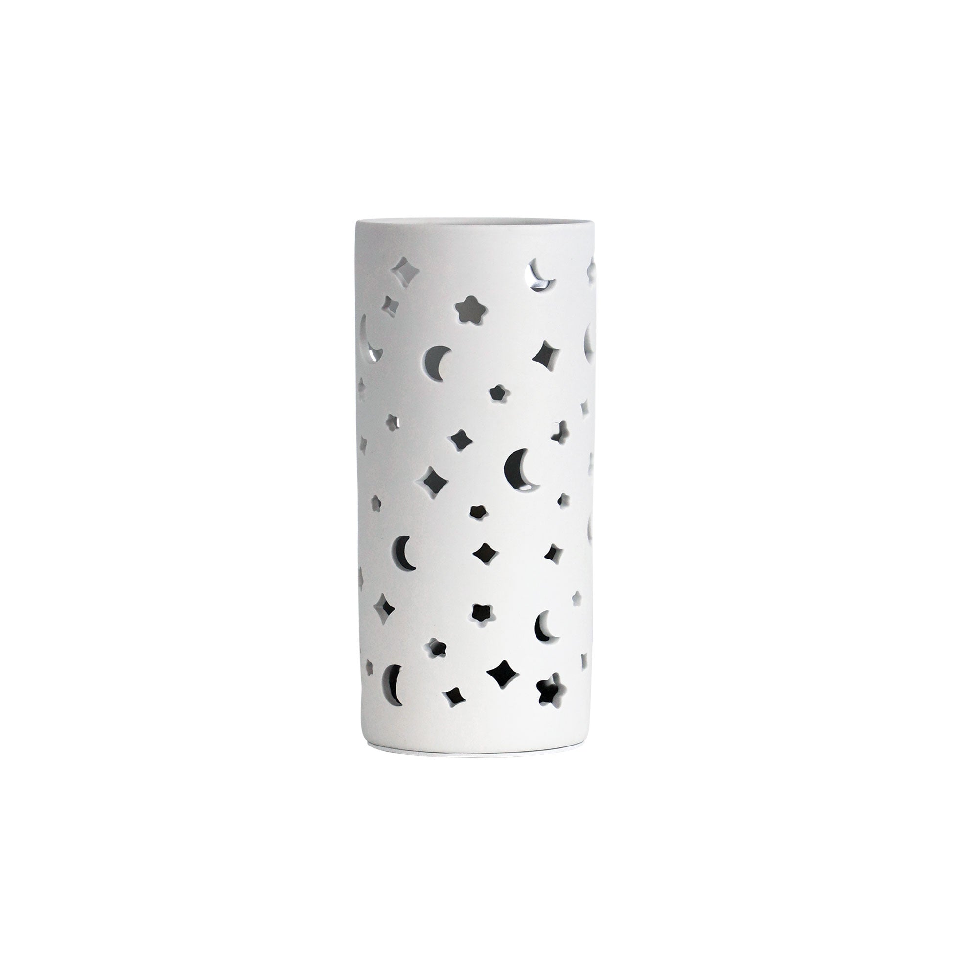 Dianna Ceramic Lamp With Moon And Star Pattern