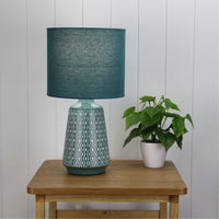 Thumbnail for Moana Green Ceramic & Fabric Table Lamp