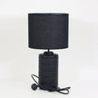 Jenny Black Ceramic & Fabric Table Lamp