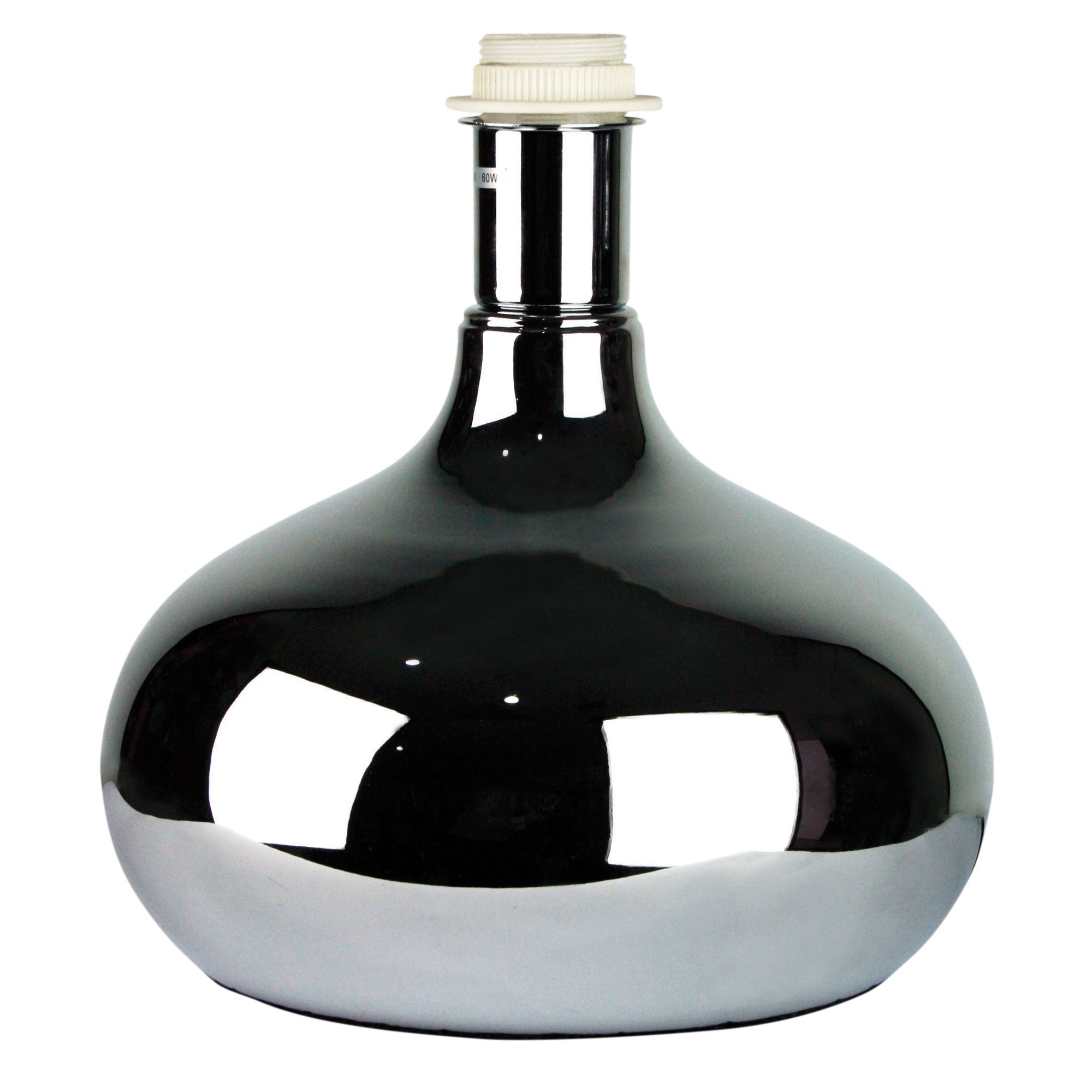Milo Chrome Table Lamp Base Bright Chrome E27