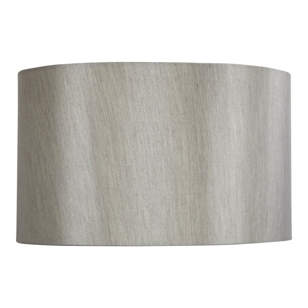 50cm Drum Satin Silver Shade Large Faux Satin Drum Shade