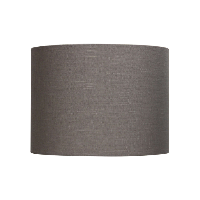 30cm Drum Putty Burlap Shade Neutral Textured Drum Shade