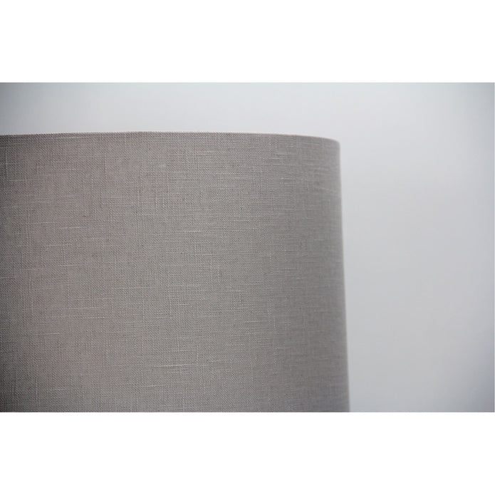 Lamp Shade Neutral Putty Grey Burlap 30cm Drum