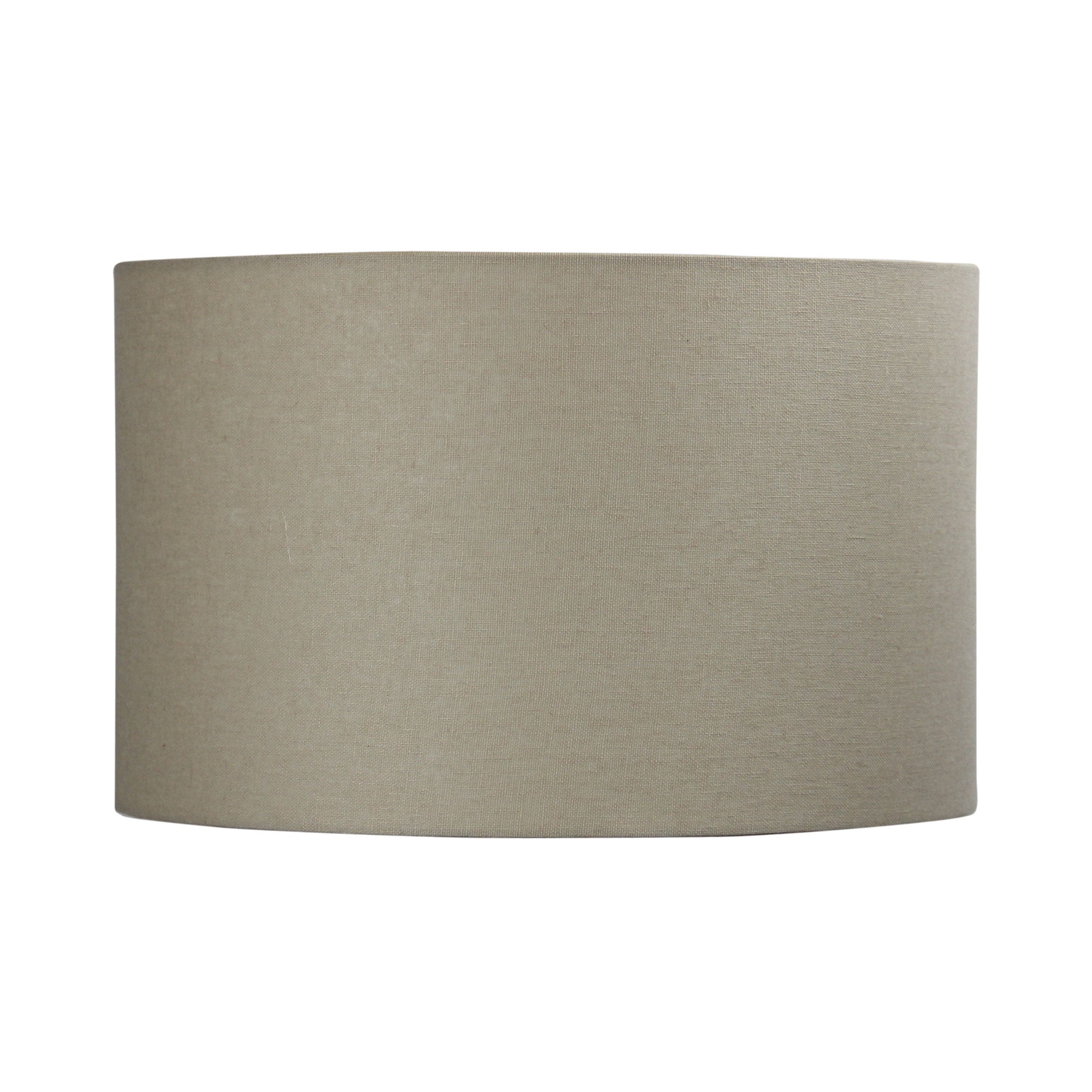 40cm Drum Canvas Burlap Shade Neutral Textured Drum Shade