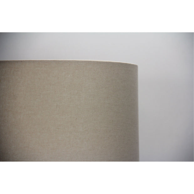 Lamp Shade Neutral Canvas Burlap 40cm Drum