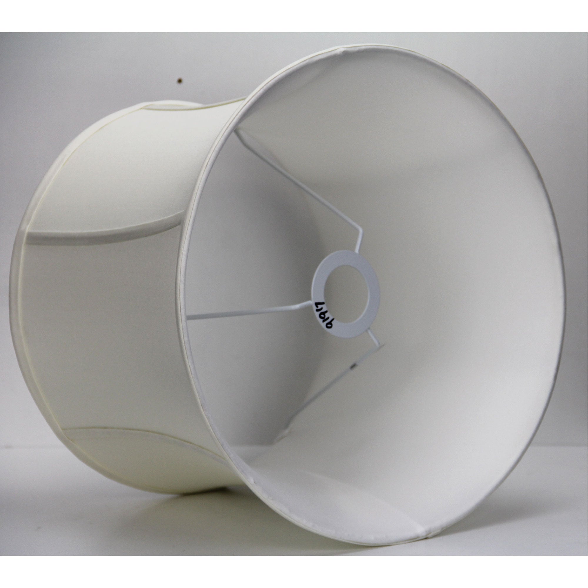 Lamp Shade Off-White Shantung Classic Waisted-Empire 35cm