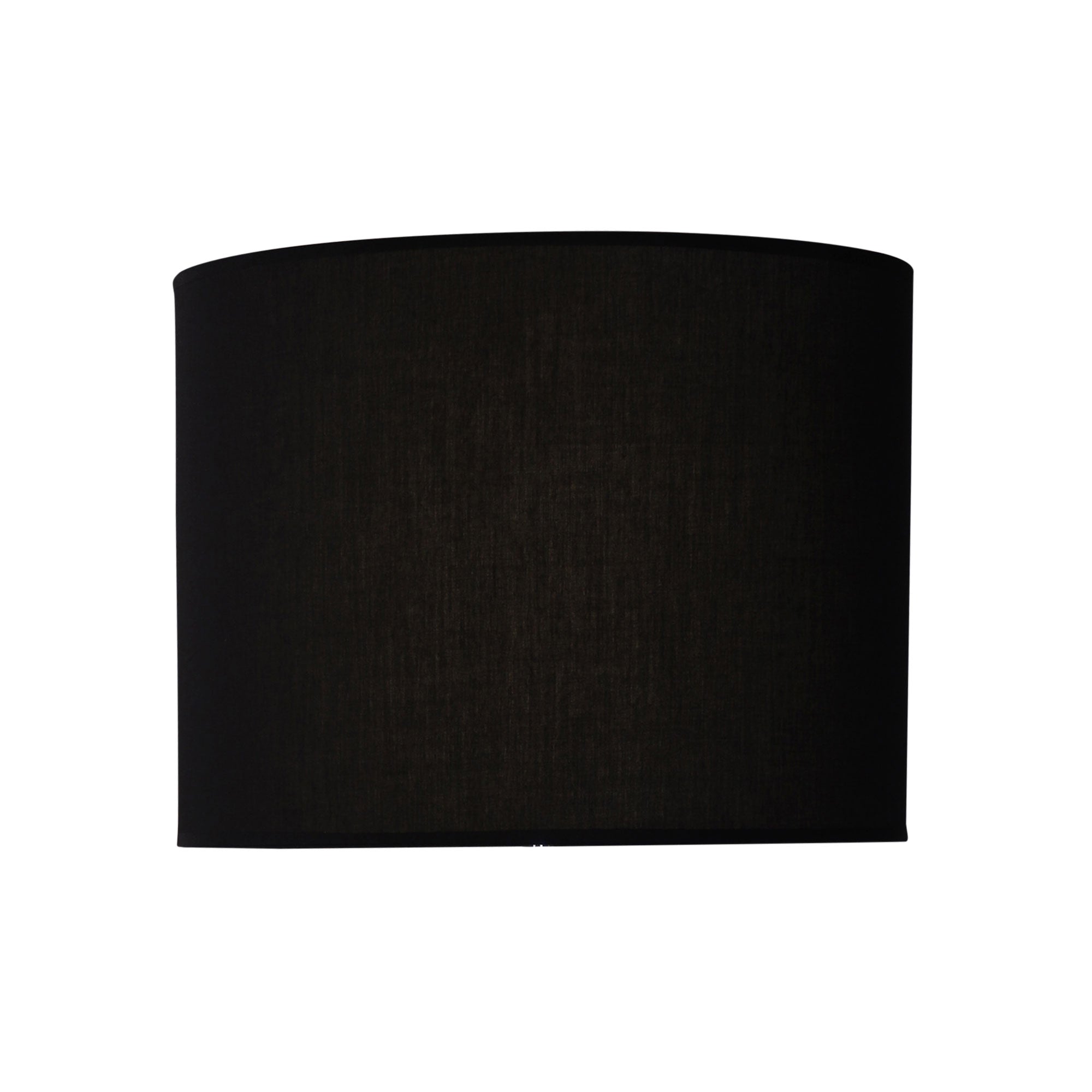 Drum Shade Black Fabric 40cm