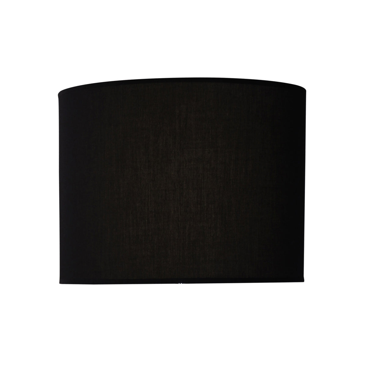 Drum Shade Black Fabric 40cm