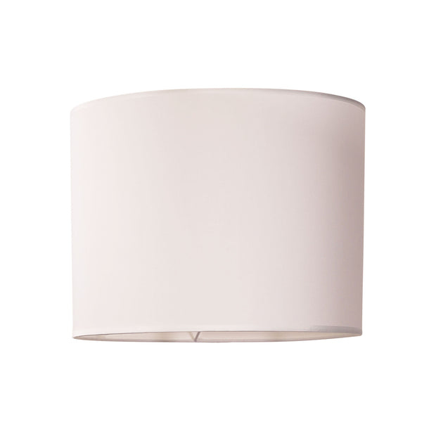Drum Shade White Fabric 40cm