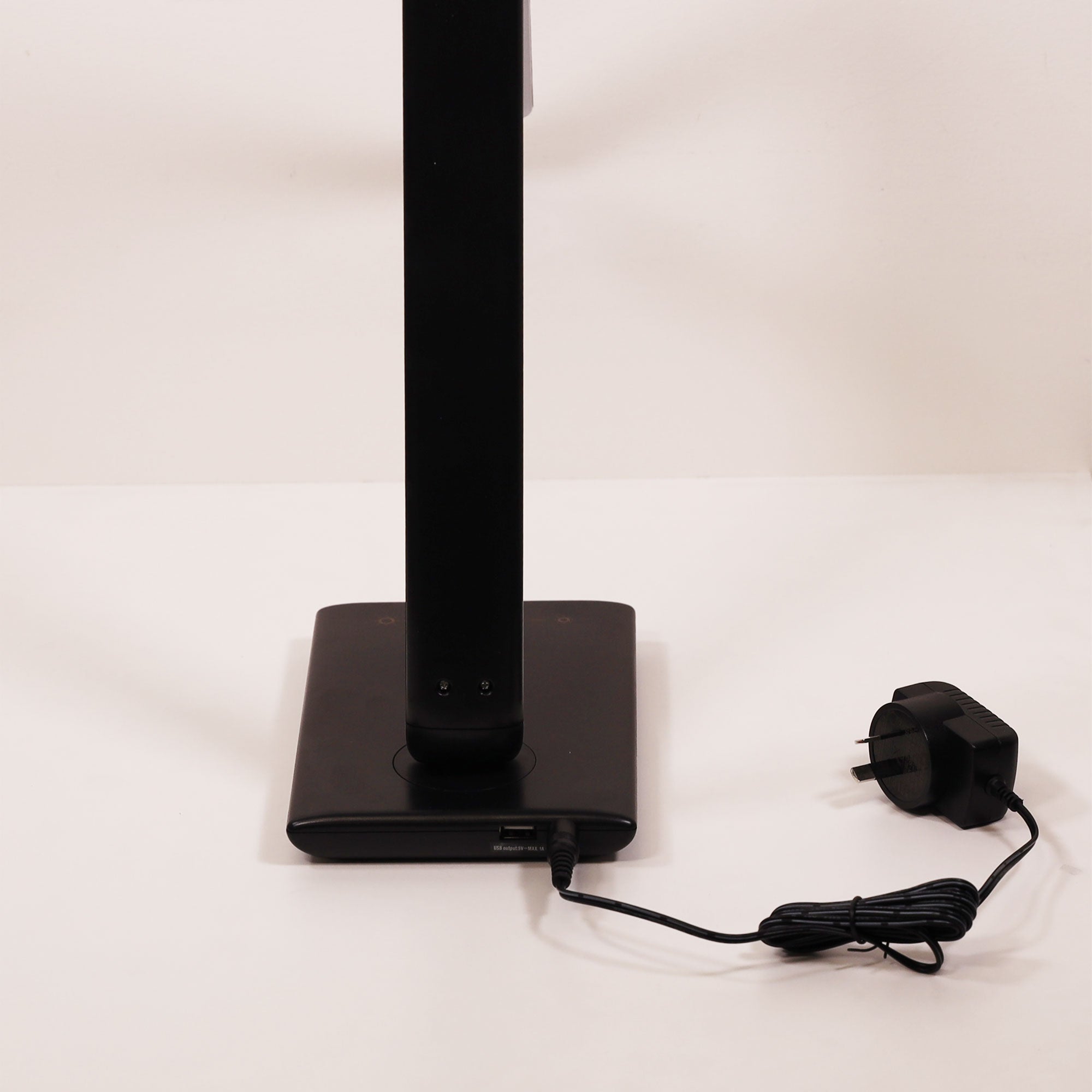 Luke Black 9W CCT Touch Dimming LED Desk Lamp With USB Port