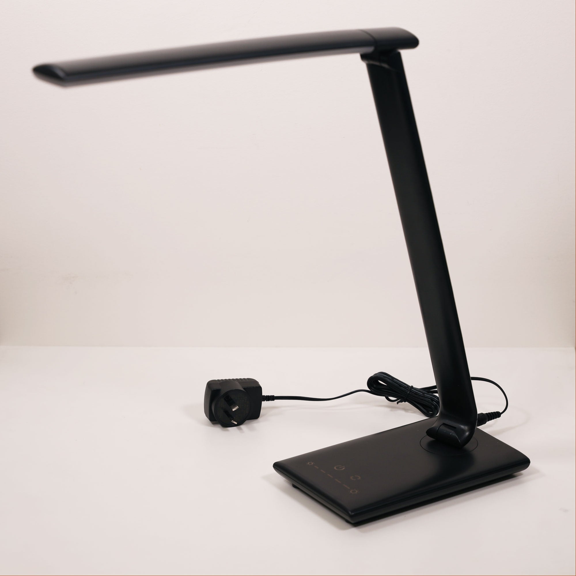 Luke Black 9W CCT Touch Dimming LED Desk Lamp With USB Port