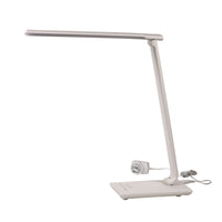 Thumbnail for Luke White 9W CCT Touch Dimming LED Desk Lamp With USB Port