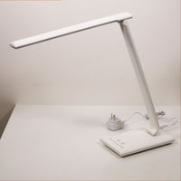 Thumbnail for Luke White 9W CCT Touch Dimming LED Desk Lamp With USB Port