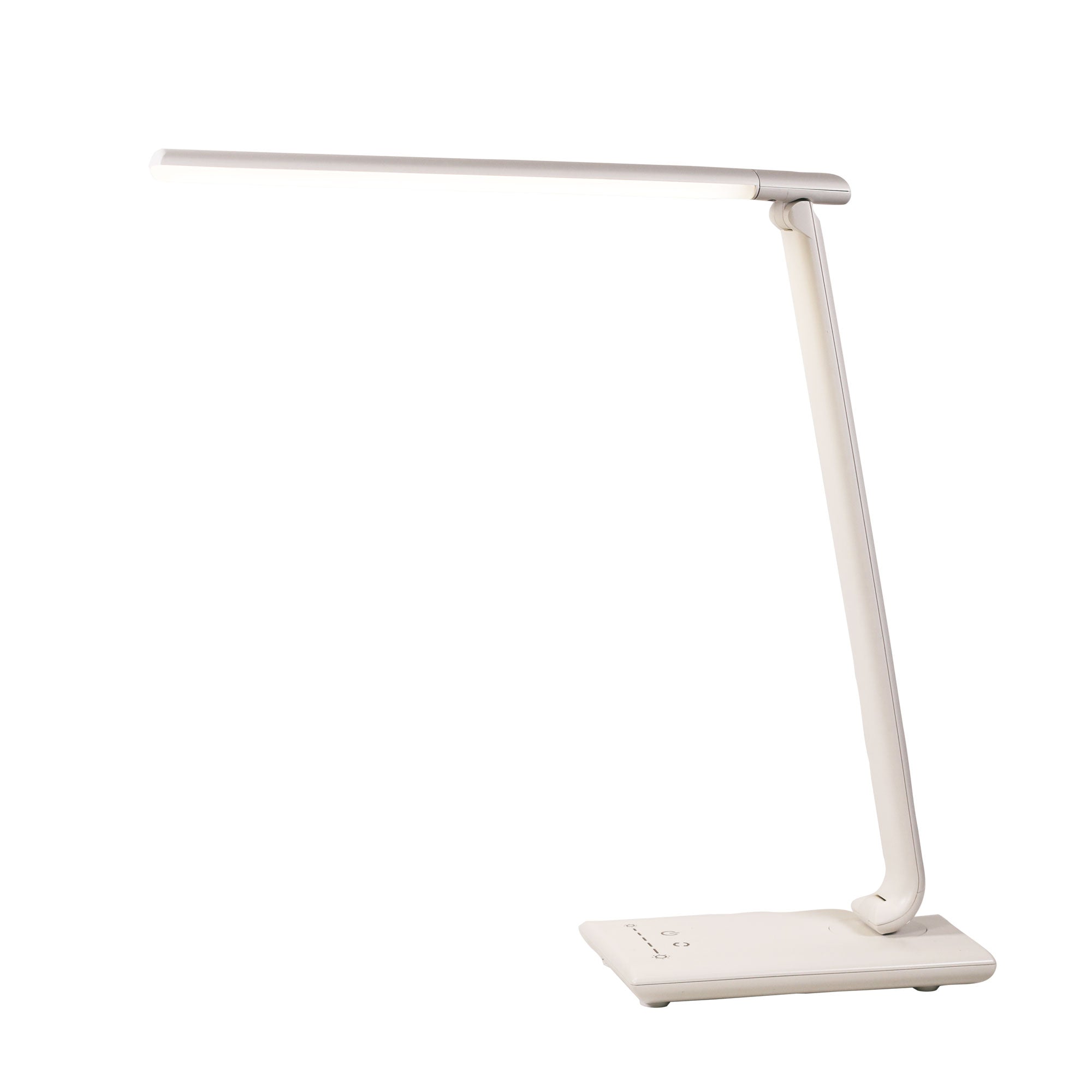 Luke White Touch Dimming LED Desk Lamp With USB Port