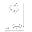 Macca White 4.5W 4000K LED Desk Lamp