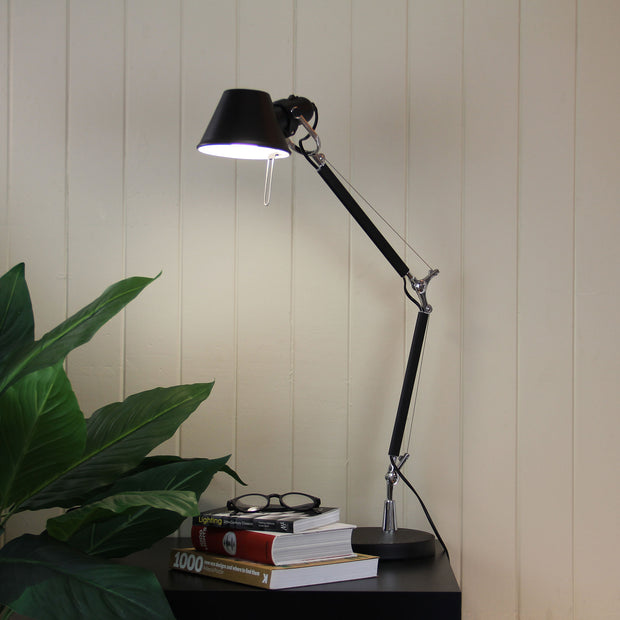 Forma Black Retro Style Adjustable Task Lamp