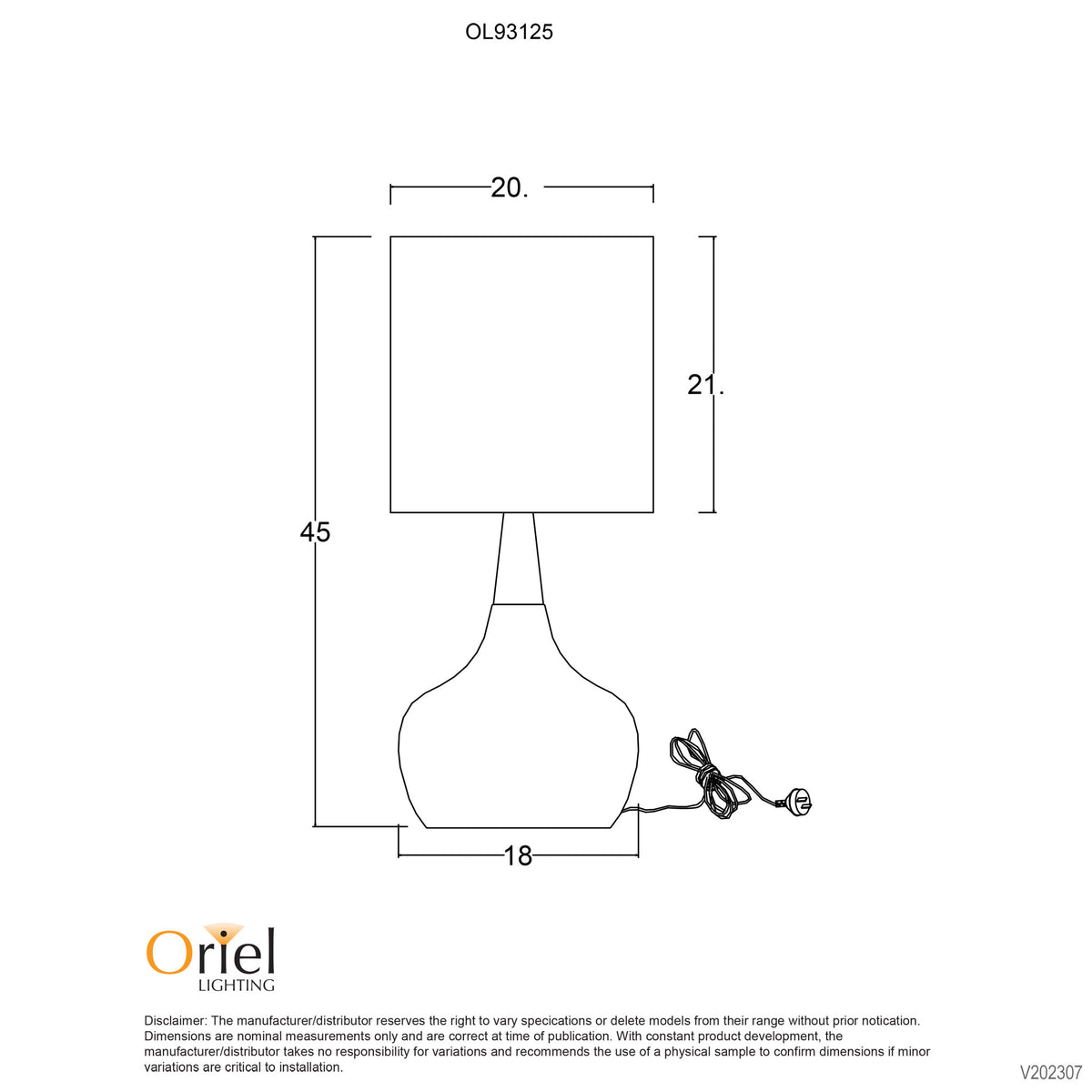 Pod White & Natural Timber On-Off Touch Lamp