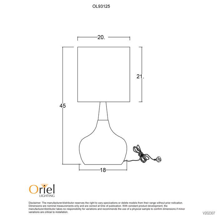 Pod White & Natural Timber On-Off Touch Lamp