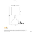 Pod White & Natural Timber On-Off Touch Lamp