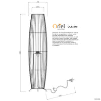 Thumbnail for Matram Rattan Cane Floor Lamp