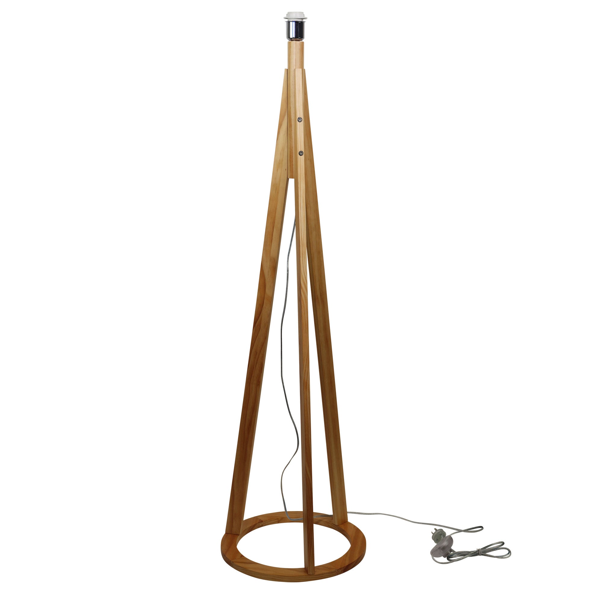 Stabb Natural Timber Floor Lamp Base
