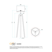 Thumbnail for Lund Natural Timber & Black Fabric Floor Lamp