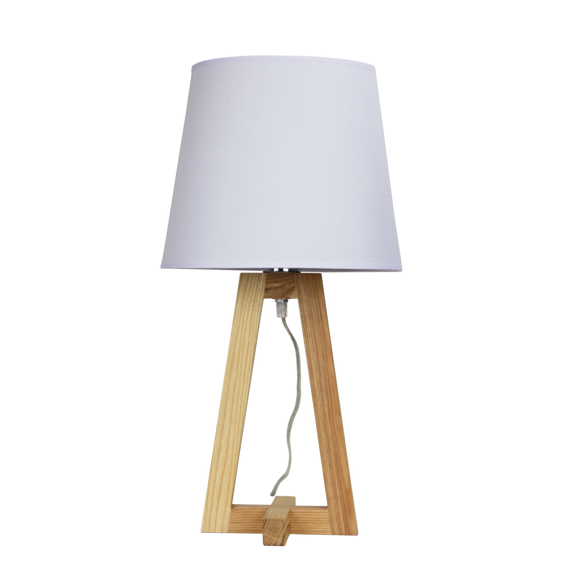 Edra Table Lamp White Scandi Table Lamp With White Cotton Shade