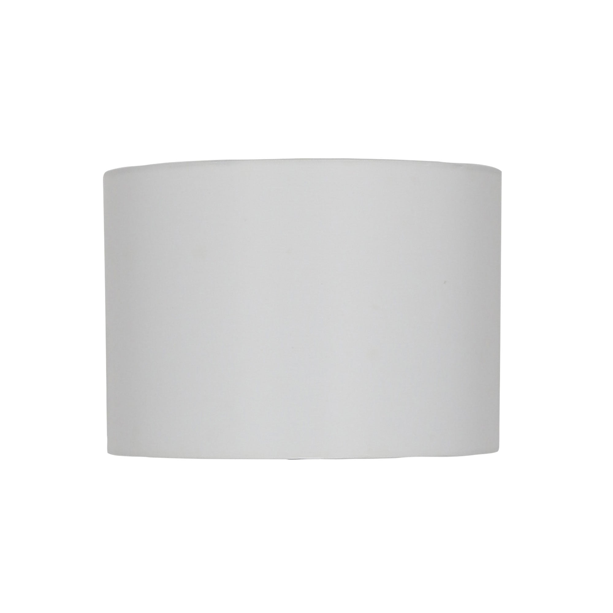 Spindle Shade 40cm White Linen Drum