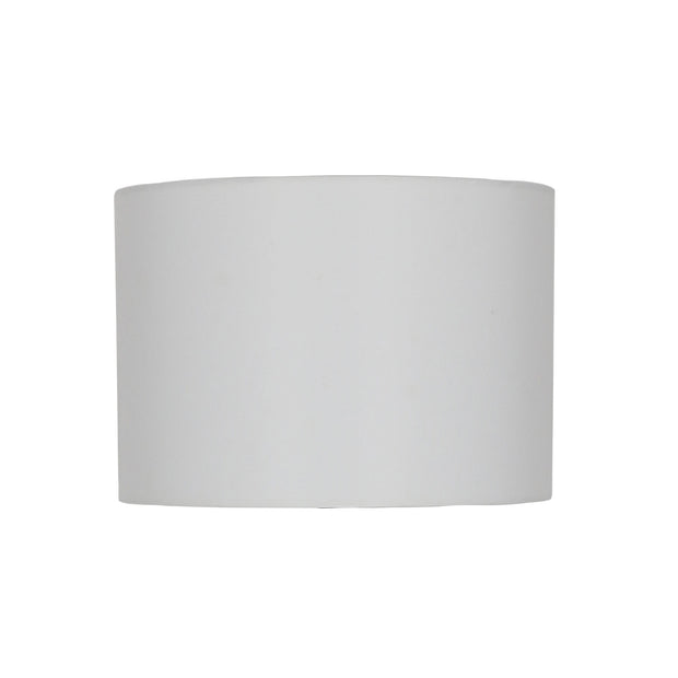 Spindle Shade 40cm White Linen Drum