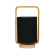 Lucia Natural Timber And Black Cotton Lamp