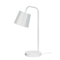 Thumbnail for Henk White Metal Desk Lamp With Usb Socket