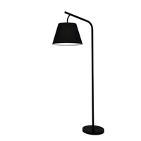 Thumbnail for Padstow Black Metal & Black Cotton Floor Lamp