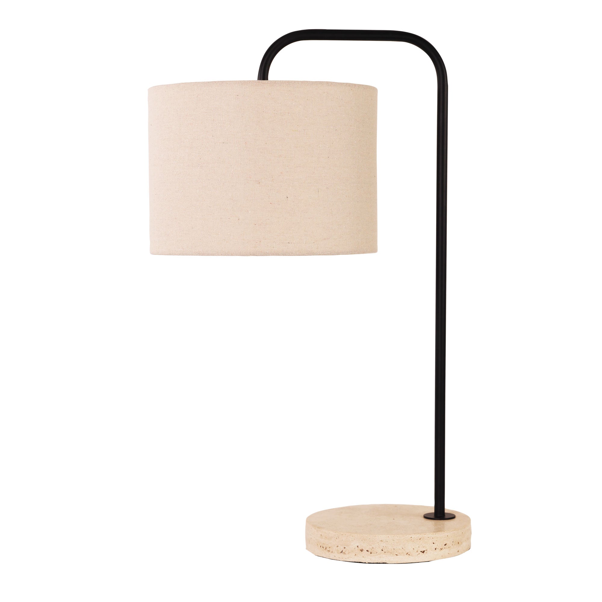 Kenzie Travertine Table Lamp