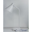 Targa Matt White Desk Lamp With USB And Wireless Charging
