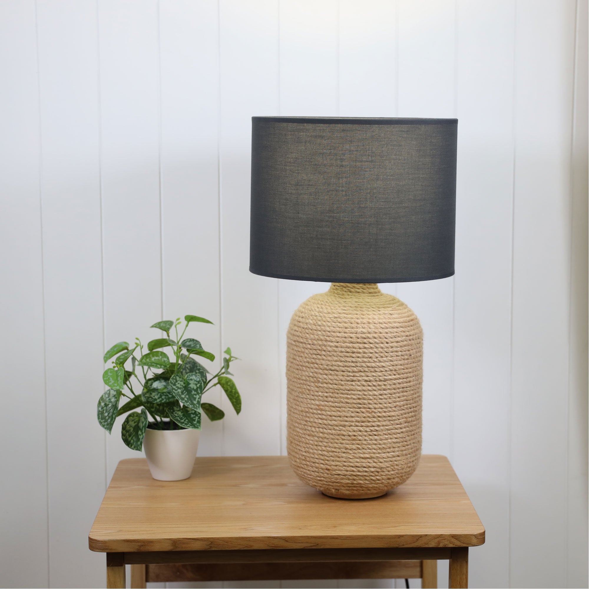 Lariat Natural Rope Wound Lamp Base