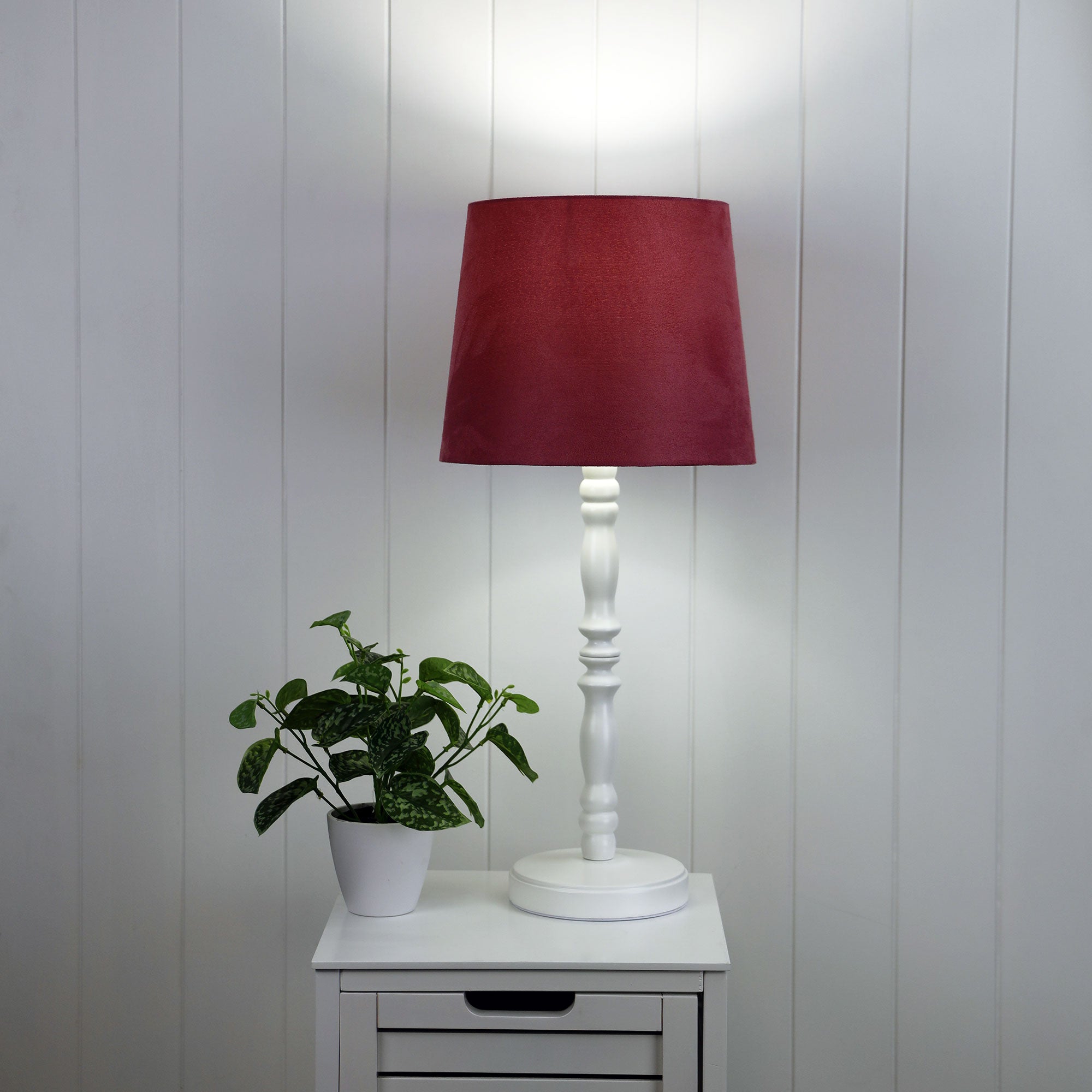 Rosalie.46 White Painted Timber Table Lamp Base