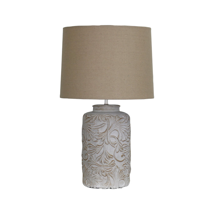 Andorra Romantic Embossed Floral Table Lamp