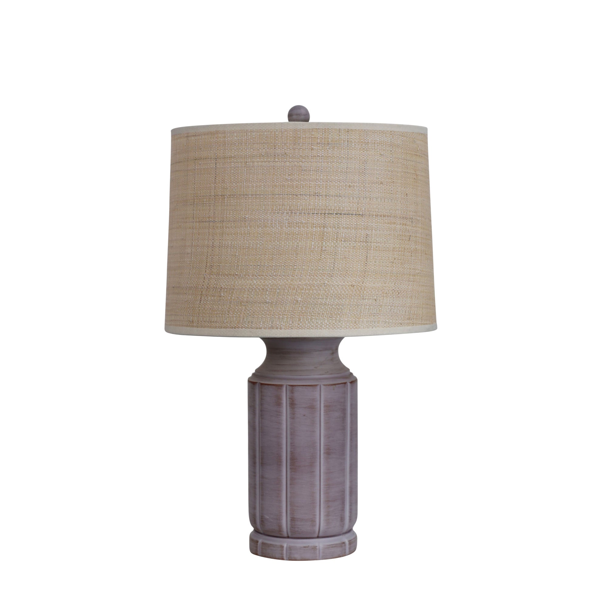 Stote Textured Lamp With Harp Shade