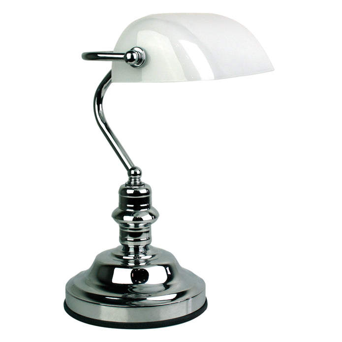 Bankers Touch On/Off Touch Lamp Bright Chrome