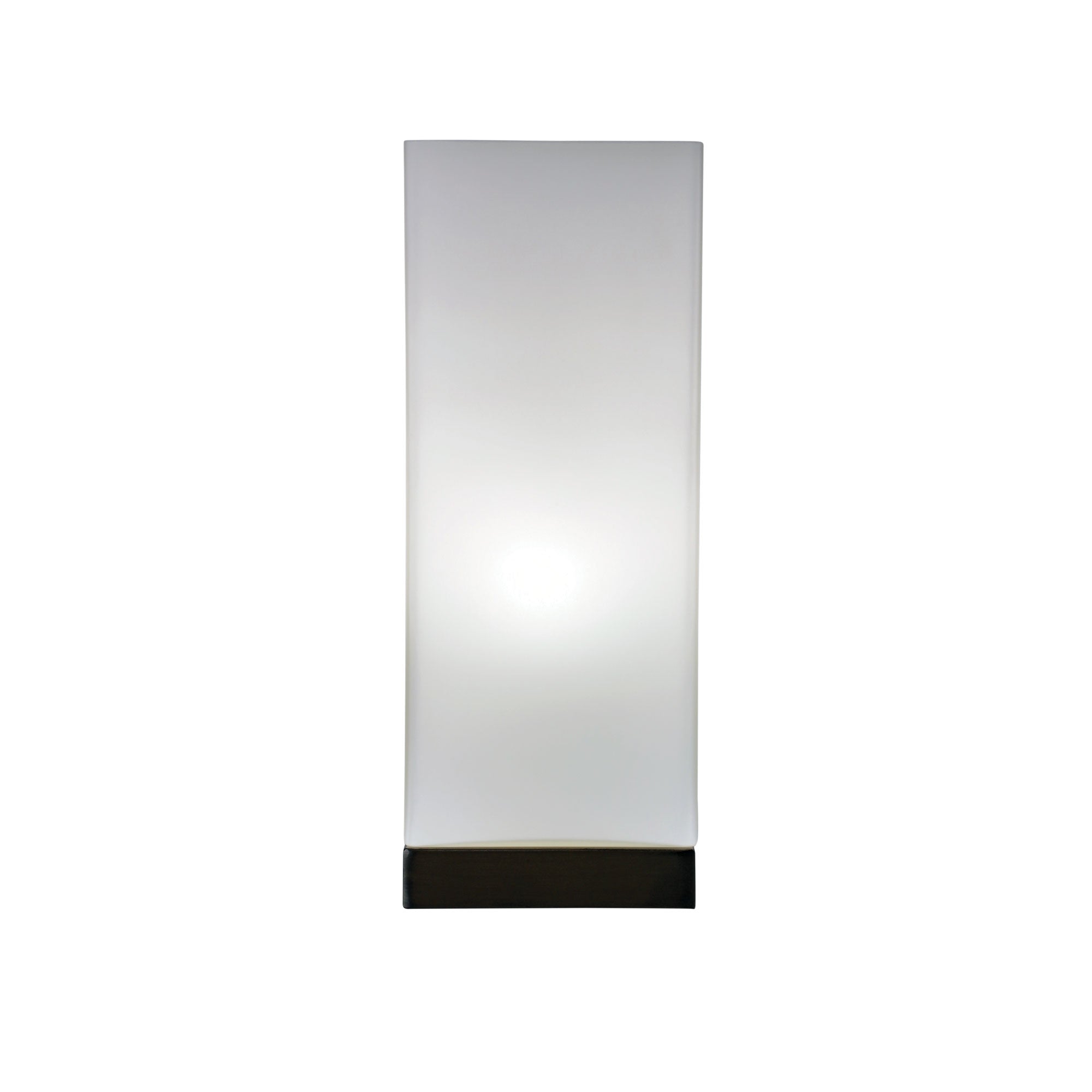 Paro Brushed Chrome & Opal Glass On-Off Touch Lamp