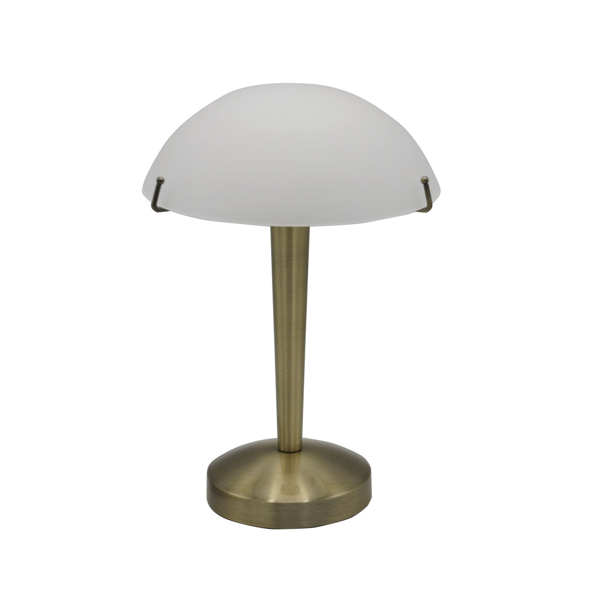 Ruby On-Off Antique Brass Touch Lamp