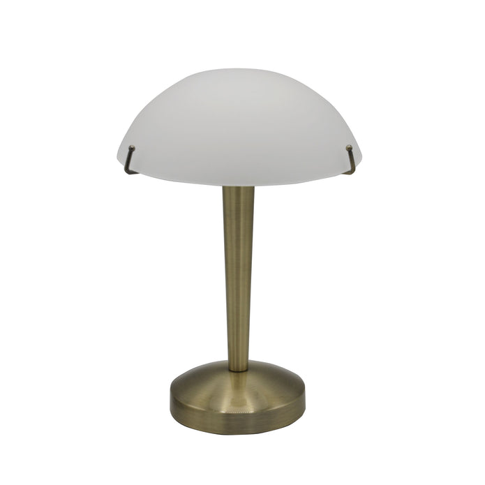 Ruby On-Off Antique Brass Touch Lamp