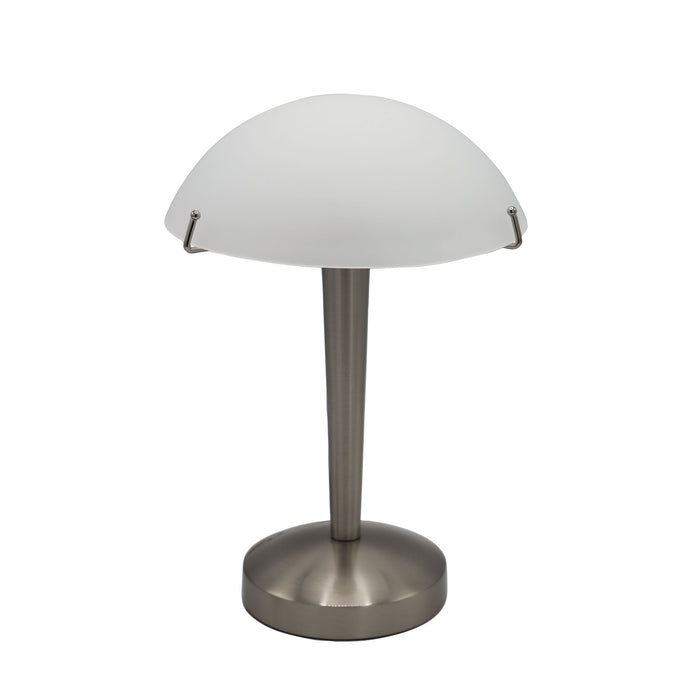 Ruby On-Off Brushed Chrome Touch Lamp