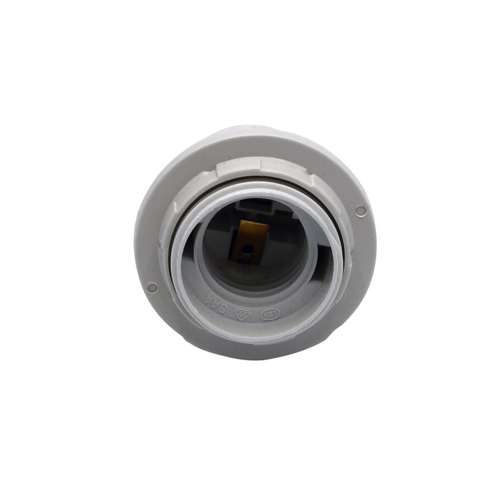 Lampholder E27 White 10mm Thread Es Lampholder