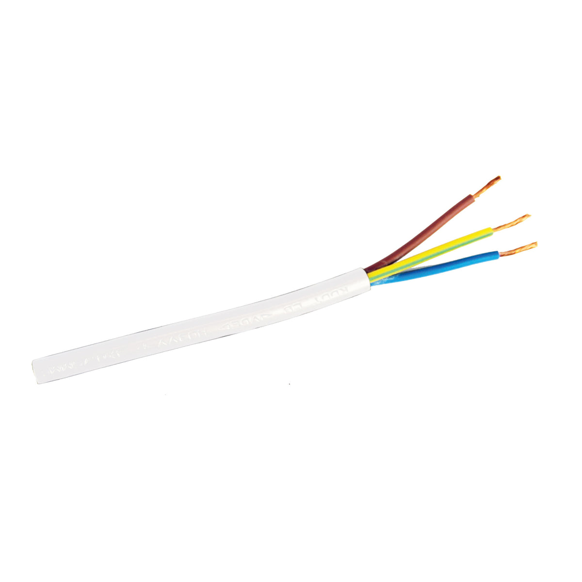 3 Core Cable White 3-Core Cable Pvc