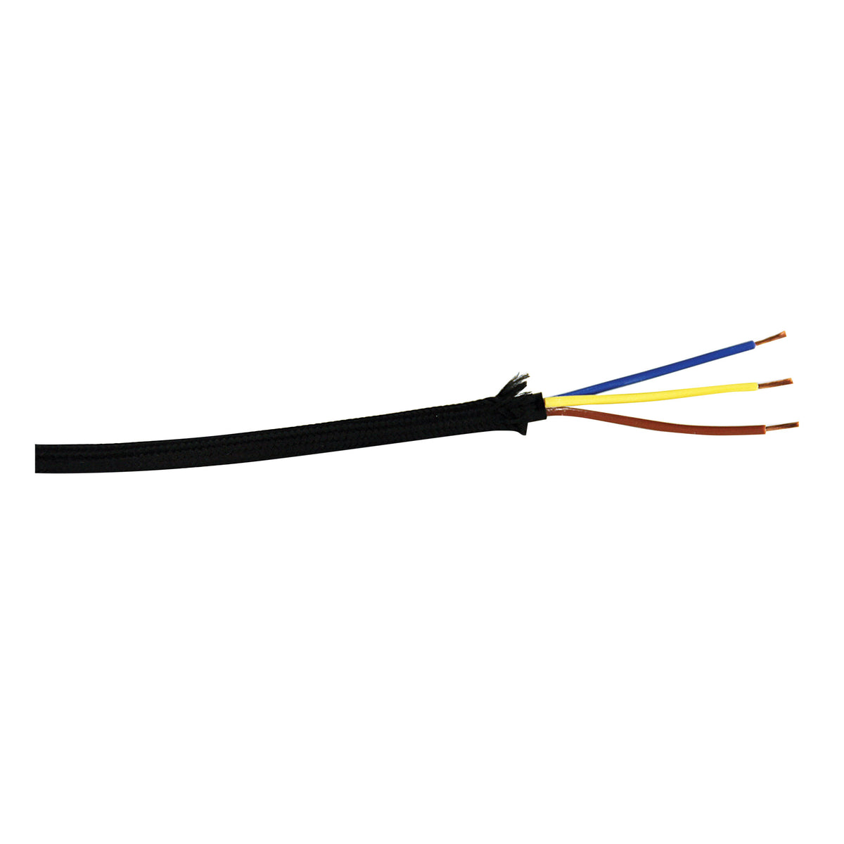 3 Core Cable Cloth 3-Core Cable Black Cloth Covered