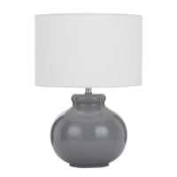 Thumbnail for Olga Table Lamp in Grey with White Shade