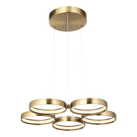 Thumbnail for Olympus 5 Light LED Pendant Gold