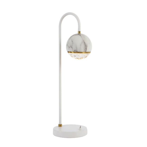 Oneta Black or White Marble Look G9 Table Lamp