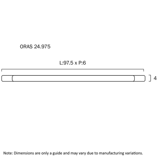 Oras Chrome/Opal or Black/Opal 24W CCT IP44 97.5Cm Vanity/Wall Light